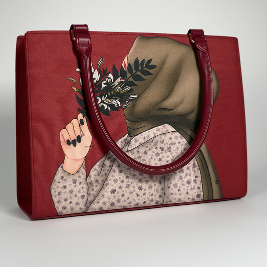 𝐆𝐨𝐥𝐝𝐞𝐧 𝐆𝐫𝐚𝐜𝐞 – 𝐀𝐫𝐭𝐢𝐬𝐭𝐢𝐜 𝐓𝐨𝐭𝐞 𝐁𝐚𝐠 𝐰𝐢𝐭𝐡 𝐅𝐥𝐨𝐫𝐚𝐥 𝐄𝐥𝐞𝐠𝐚𝐧𝐜𝐞